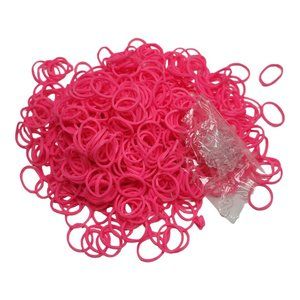 Neon Pink Rubber bands  Hot Pink